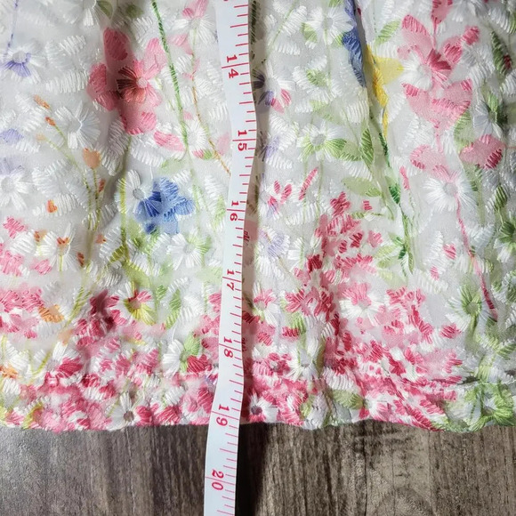 Blueberi Boulevard Formal White and Pink Floral Toddler Girl's Dress Size 18m - Picture 11 of 14